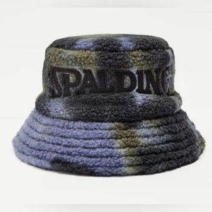 Zara Unisex Spalding Fleece Embroidered Bucket Hat/ NEW